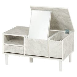 コスメテーブル 幅75×奥行45×高さ38cm RD-1125MWH