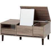 コスメテーブル 幅95×奥行45×高さ38cm RD-1126GY