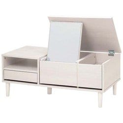 コスメテーブル 幅95×奥行45×高さ38cm RD-1126WS