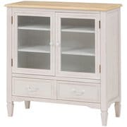 キャビネット 幅80×奥行35×高さ85cm MCC-7324WH