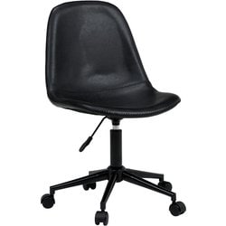 キャスター付き昇降チェア 幅55×奥行66×高さ84～97×座面高43～56cm LC-4497BK