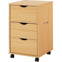 キャスター付きチェスト 幅40×奥行40×高さ67cm RCC-1551NA