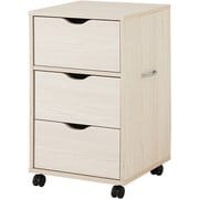 キャスター付きチェスト 幅40×奥行40×高さ67cm RCC-1551WS