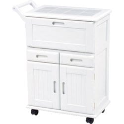 キッチンワゴン 幅59×奥行30×高さ73cm MW-3709WH