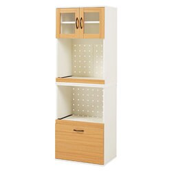 キッチンキャビネット 幅60×奥行42（取手含む）×高さ174cm RCC-1493WH-AS