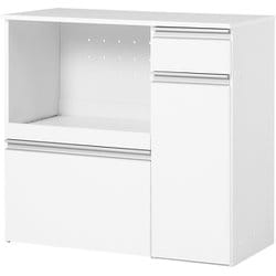 キッチンカウンター（収納庫タイプ） 幅89×奥行40×高さ82cm VKC-7155WH