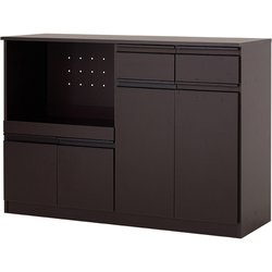 キッチンカウンター 幅118×奥行40×高さ82cm VKC-7151DBR