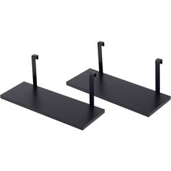 ウォールラック棚板 2枚組 幅40×奥行17.5×高さ15cm KTR-3142-T40BK