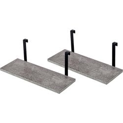 ウォールラック棚板 2枚組 幅40×奥行17.5×高さ15cm KTR-3142-T40MGY