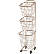 KR-3971LT [3段ランドリーラック（角型） 幅33×奥行39×高さ124cm]