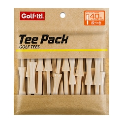 T-438 [TEE PACK ウッドティー段付 75 ニス]