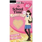 スクールタイム 40デニール 2足組 M-L ブラック FP80422P