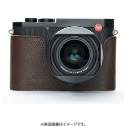 ライカ Q3用 本革カメラハーフケース ダークブラウン 202410LQ3CO