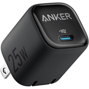 USB急速充電器 Anker Charger 25W USB PD(パワーデリバリー)対応 25W 折りたたみ式プラグ ブラック A2656111