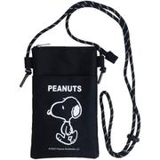 206510-25 PEANUTS ファスナーサコッシュ スヌーピー・歩き