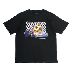 22863237 マリオカート マリオ VS クッパ Tシャツ BLACK Sサイズ