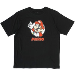 22863239 スーパーマリオ マリオ Tシャツ BLACK Lサイズ