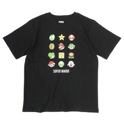 22863241 スーパーマリオ マリオ アイコン Tシャツ BLACK XLサイズ