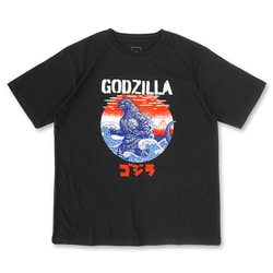 22863243 ゴジラ ポスタープリント Tシャツ C柄（和柄） 3Lサイズ