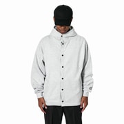 BUTTON DOWN HOODIE SWEATS CAC-03-2410-11 HEATHER GRAY Mサイズ [アウトドア パーカー メンズ]