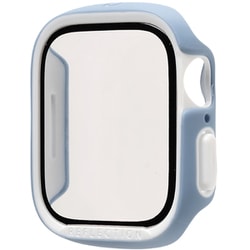 41-973646 [iFace Reflection 強化ガラス一体型ケース Apple Watch 41mm用 ペールブルー]
