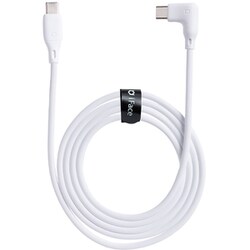iFace Type-C to Type-C ケーブル 1.2m L字型 ホワイト 41-984024