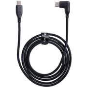 iFace Type-C to Type-C ケーブル 1.2m L字型 ブラック 41-984031