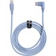 iFace Type-C to Type-C ケーブル 1.2m L字型 ペールブルー 41-984055