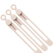 humor SILICONE CABLE TIE(シリコンケーブルタイ) ベージュ 3本セット 669-982204