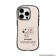 41-970867 [iFace First Classケース PEANUTS（ピーナッツ） くすみホワイト ジョー・クール iPhone 15 Pro用]