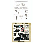 YML7207 1/72 PZL.37ロシュ 着色計器板 （IBG用） [プラモデル用パーツ]