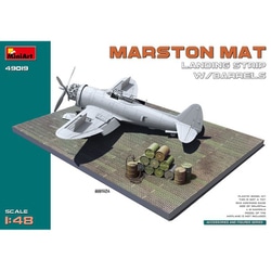 MA49019 1/48 マーストン・マット 着陸帯 オイル缶 12個付 [組立式プラスチックモデル]
