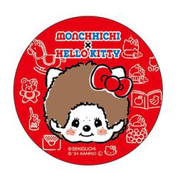 MKT-KB-FC モンチッチ×ハローキティ 缶バッジ フェイス