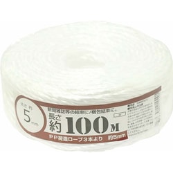 PP荷造りヨリロープ 5mm×100m 00720013