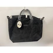 CT-1496 BK [ツイル合皮ボストンバッグ ブラック]
