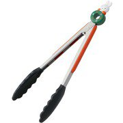 KWTO1 [キッチン トング ミッフィー 21 穴あき マスコット付き シリコン すべりにくい 全長25cm×幅3.5×高さ3.5cm]