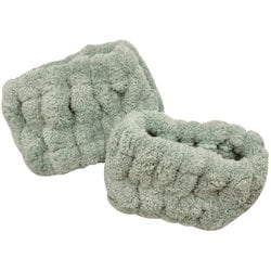 水だれストッパー 洗顔吸水バンドS/2 ペールグリーン 4008672-04