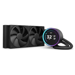 円形液晶ディスプレイ搭載 240mm水冷CPUクーラー KRAKEN Elite （2024） ブラック RL-KN24E-B2