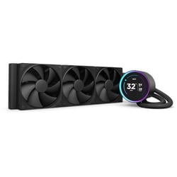 円形液晶ディスプレイ搭載 360mm水冷CPUクーラー KRAKEN Elite （2024） ブラック RL-KN36E-B2