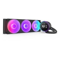 円形液晶ディスプレイ搭載 360mm水冷CPUクーラー KRAKEN Elite RGB （2024） RGBブラック RL-KR36E-B2