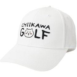 2409-CKG030WH00 [ちいかわGOLF ツイルCAP ロゴ ホワイト FREE]