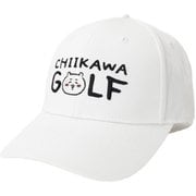 2409-CKG030WH00 [ちいかわGOLF ツイルCAP ロゴ ホワイト FREE]