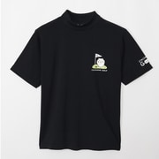 2409-CKG038BK02 [ちいかわGOLF モックネックTシャツ ちいかわグリーン ブラック S]