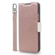 CR_R12CSPLNA_CW [Redmi 12 5G 対応 ケース 手帳型 カード 収納 スマホ ストラップ スタンド 機能 付 スマホケース PU レザー デニム カバー NU シャンパンローズ×ホワイト]