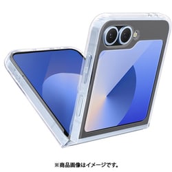 Galaxy Z Flip6 ハイブリッド クリア TPUバンパーケース ワイヤレス充電対応 ギャラクシー ゼット フリップ6 8402GZFL6HPCL