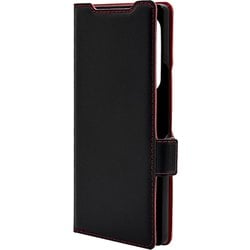 Galaxy Z Fold6 手帳型ケース 薄型 カード入れ スタンド機能 衝撃吸収 シンプル サイドマグネット BK BR 8442GZFO6BSMBKR