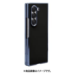 Galaxy Z Fold6 メタルフレームケース 背面レザー ブラック ギャラクシー ゼット フォールド6 8444GZFO6PCBK