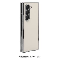 Galaxy Z Fold6 メタルフレームケース 背面レザー ブラック ギャラクシー ゼット フォールド6 8445GZFO6PCWH