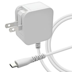 AC充電器 タイプC PD対応 ケーブル一体型 1.5メートル 急速充電 90°回転収納式プラグ ホワイト R15ACC30W01WH