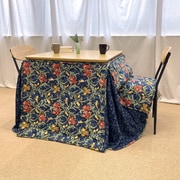 V&A こたつ掛けふとん省スペースハイタイプ 80×80cm ブルー 282743114700